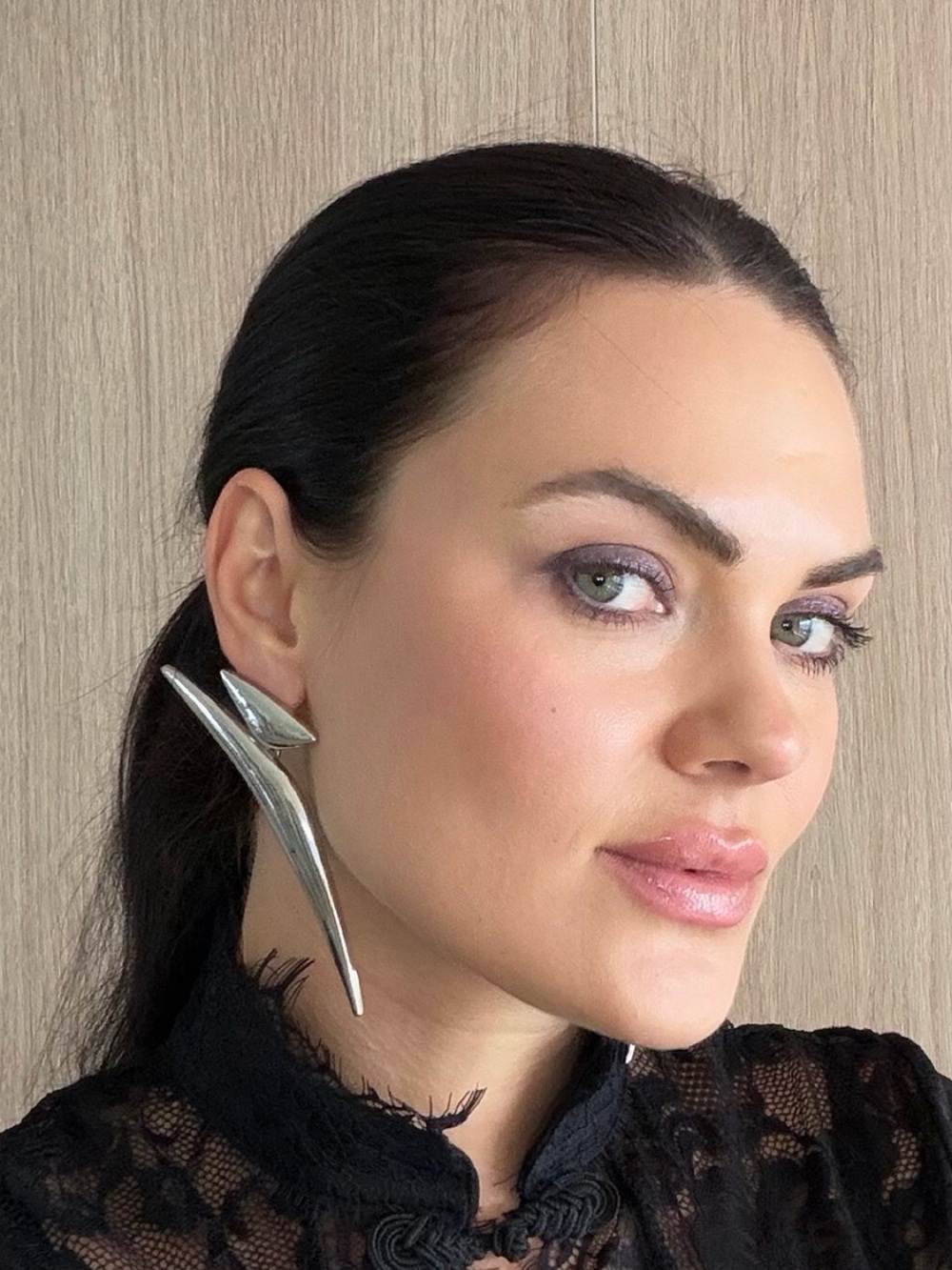 Statement Silver Abstract Spike Earrings
